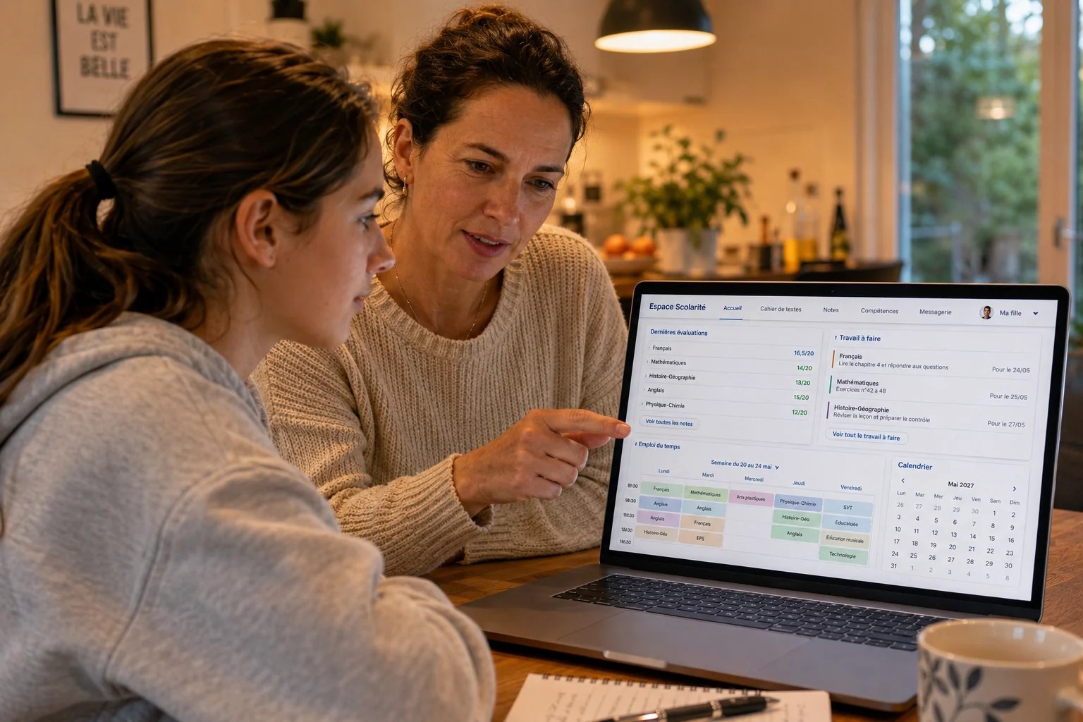 Page de connexion à l'espace numérique de travail d'un établissement scolaire